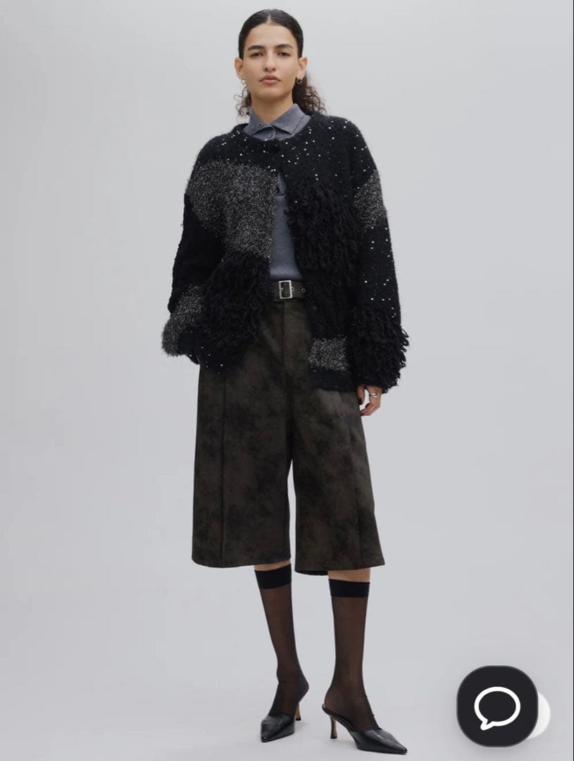 AMERI アメリ　パッチワークカーディガン