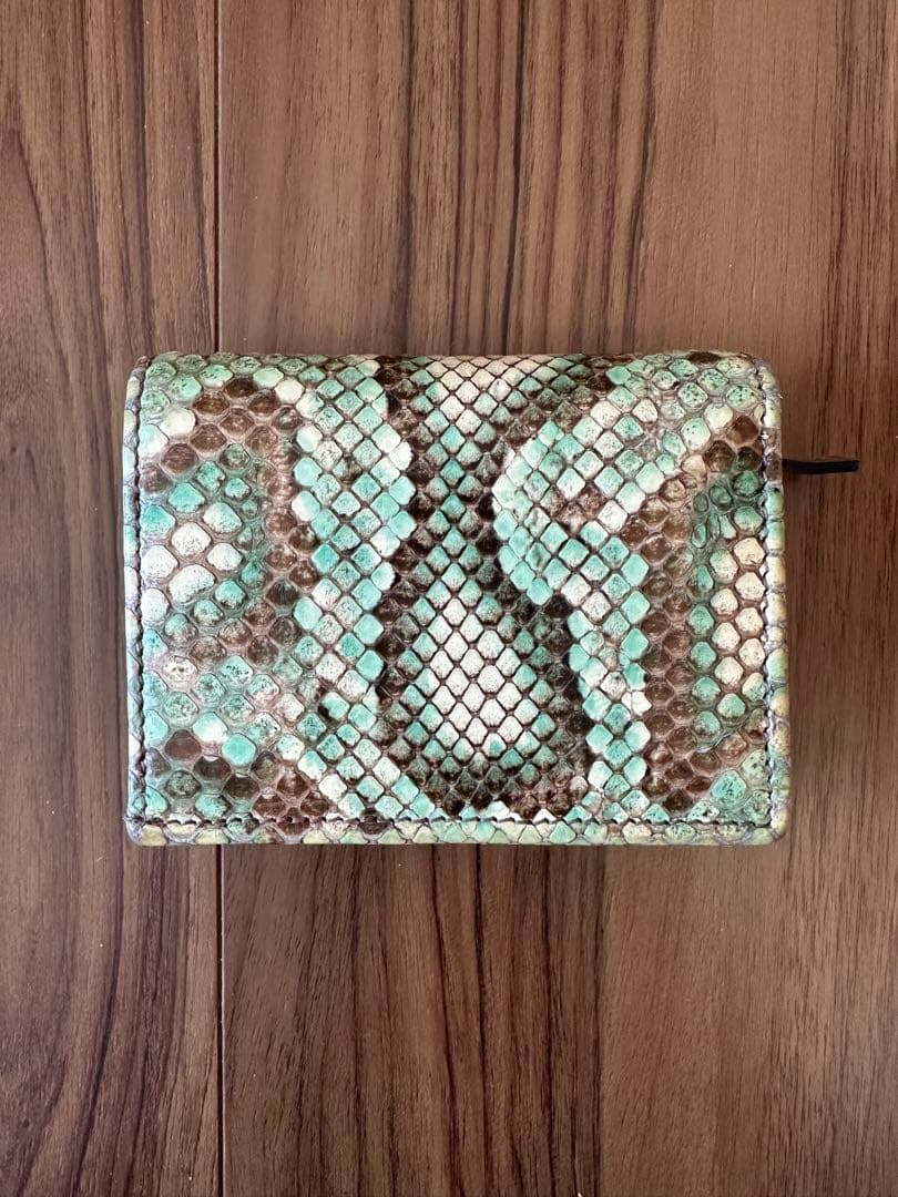 グッチ パイソン GGマーモント 二つ折り コンパクトウォレット