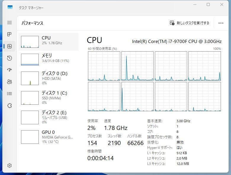 i7-9700F 新品ケース GTX1060 Win11 Office