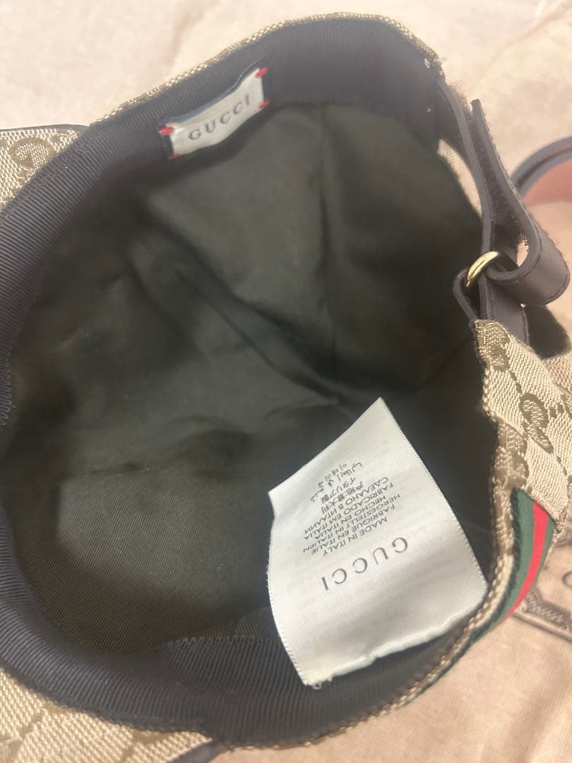 Gucci GGパターン ベースボールキャップベルトセット