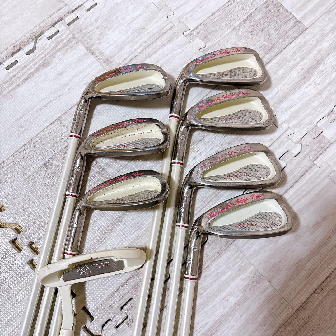 左利き ルーズベルトテディベア ゴルフクラブ レディースセット 12本 レフティ