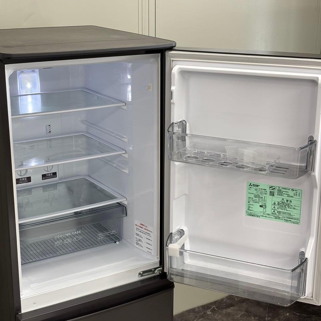 ♪関東圏送料無料！2023 三菱電機 146L 2ドア冷蔵庫 MR-P15J-H