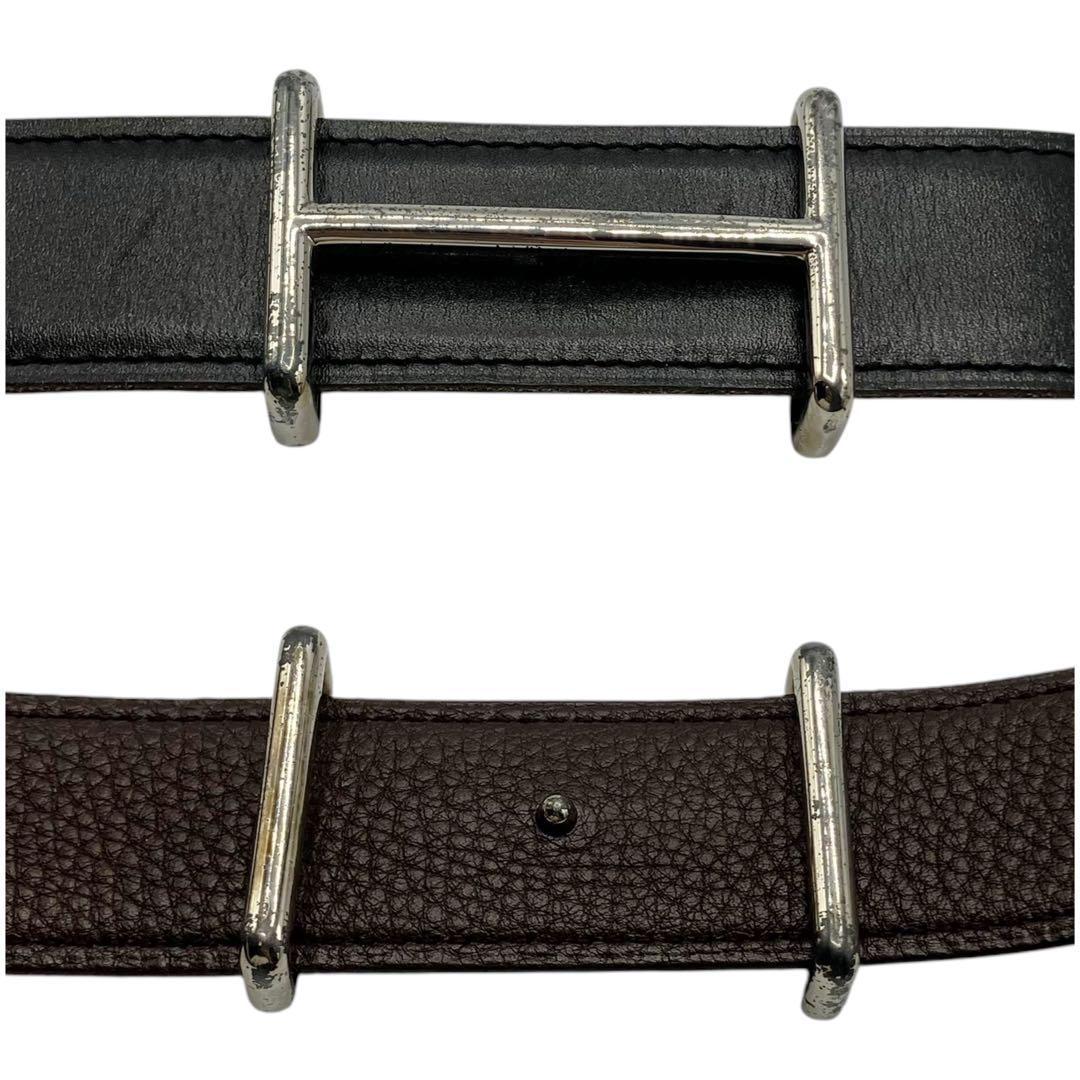良品✨ エルメス Hダンクル 80 Hロゴ ベルト ブラック