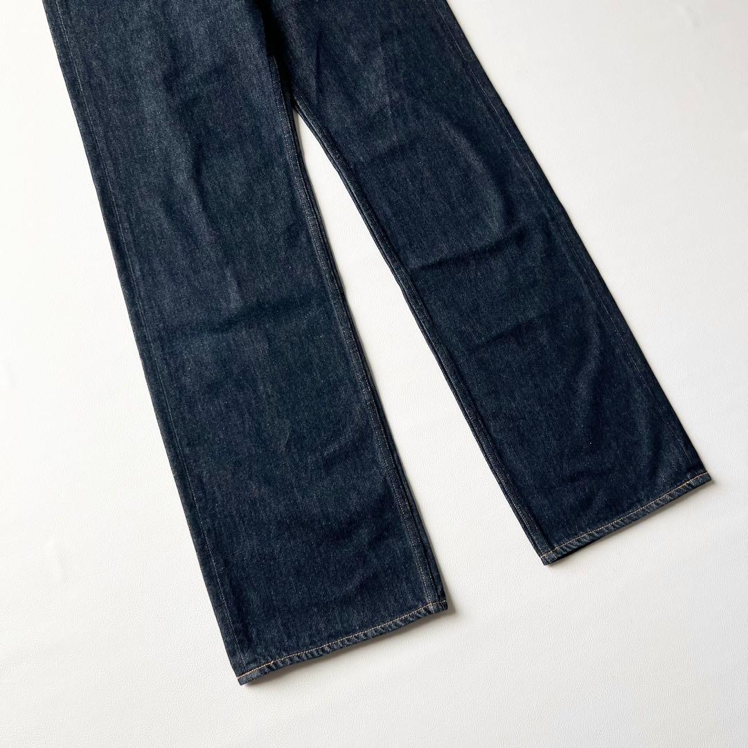 4837【美品】オーラリー　ストレートデニム ハードツイストデニム　インディゴ