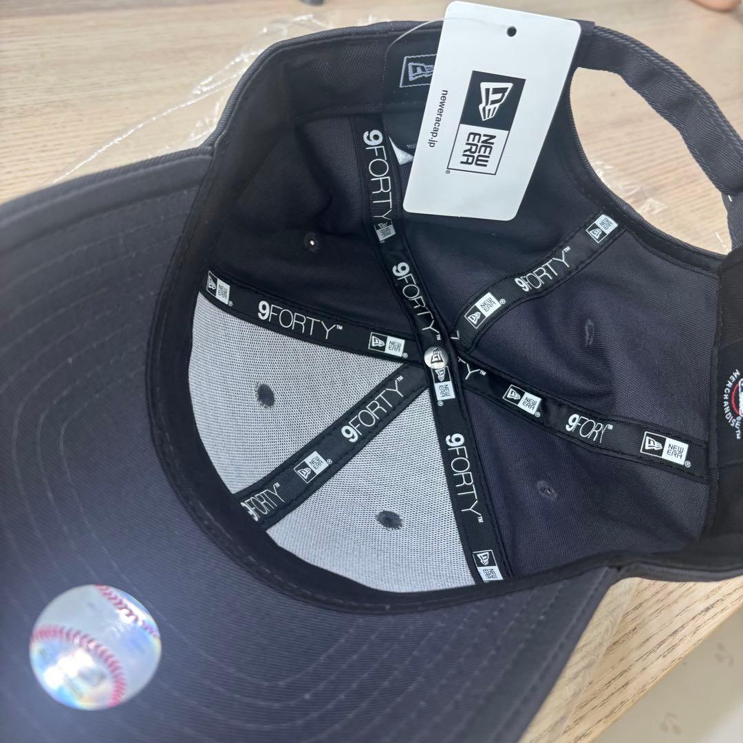 New Era 9FORTY ダークグレーキャップ　ラインストーン