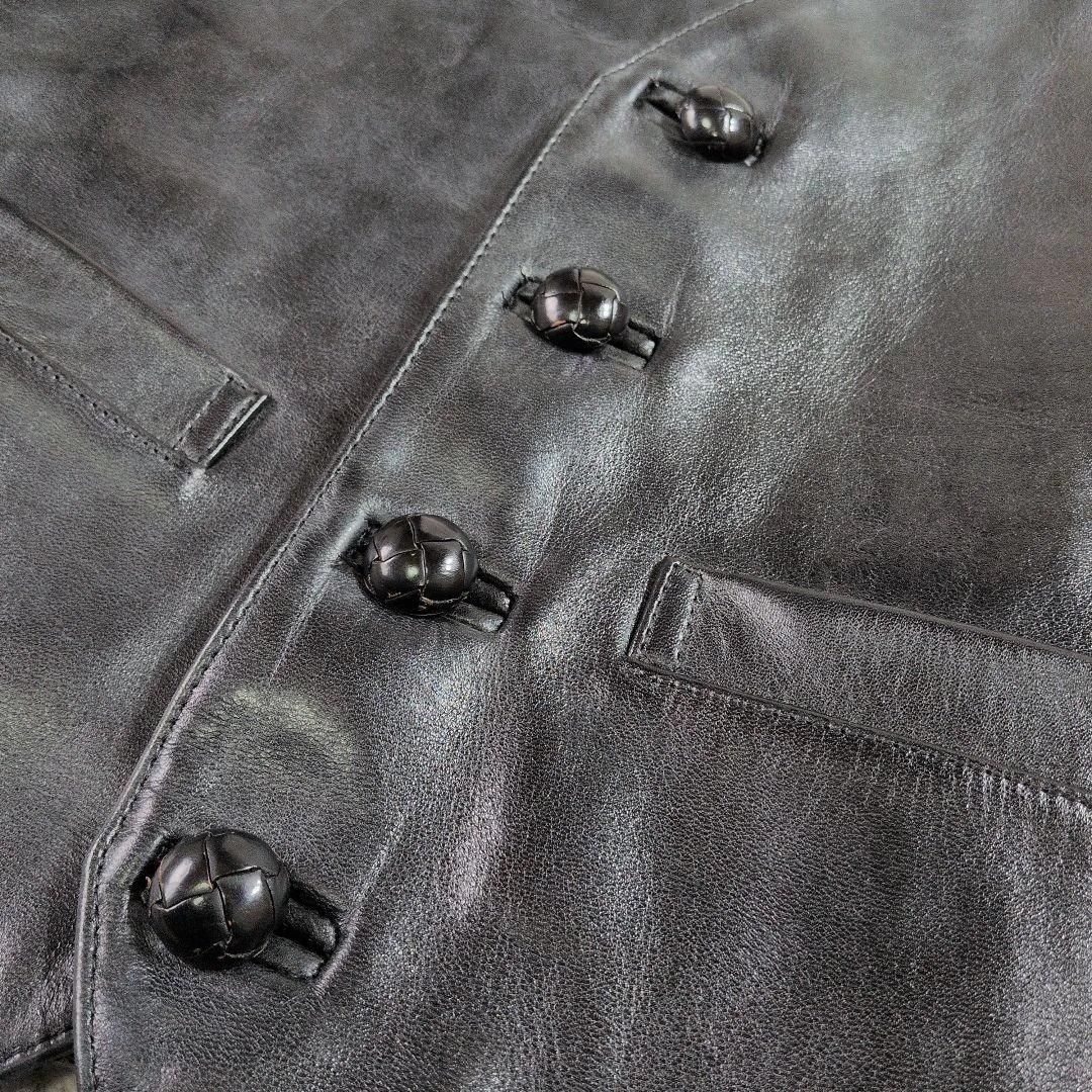 極美品★Harold Daniell ホースレザーベスト F 黒 日本製 馬革