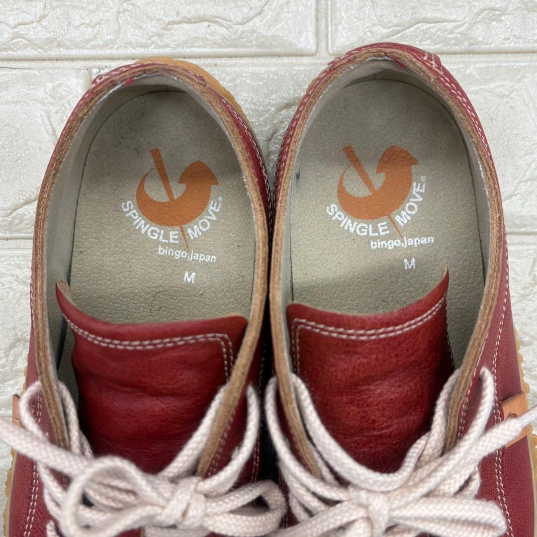 【美品】スピングルムーブ レザースニーカー spm-115 M ローカット