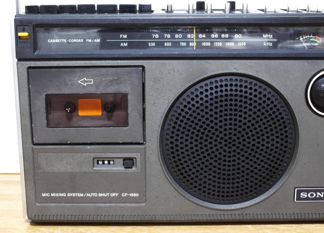 ♪SONY CASSETTE-CORDER FM/AM CF-1980【06】♪