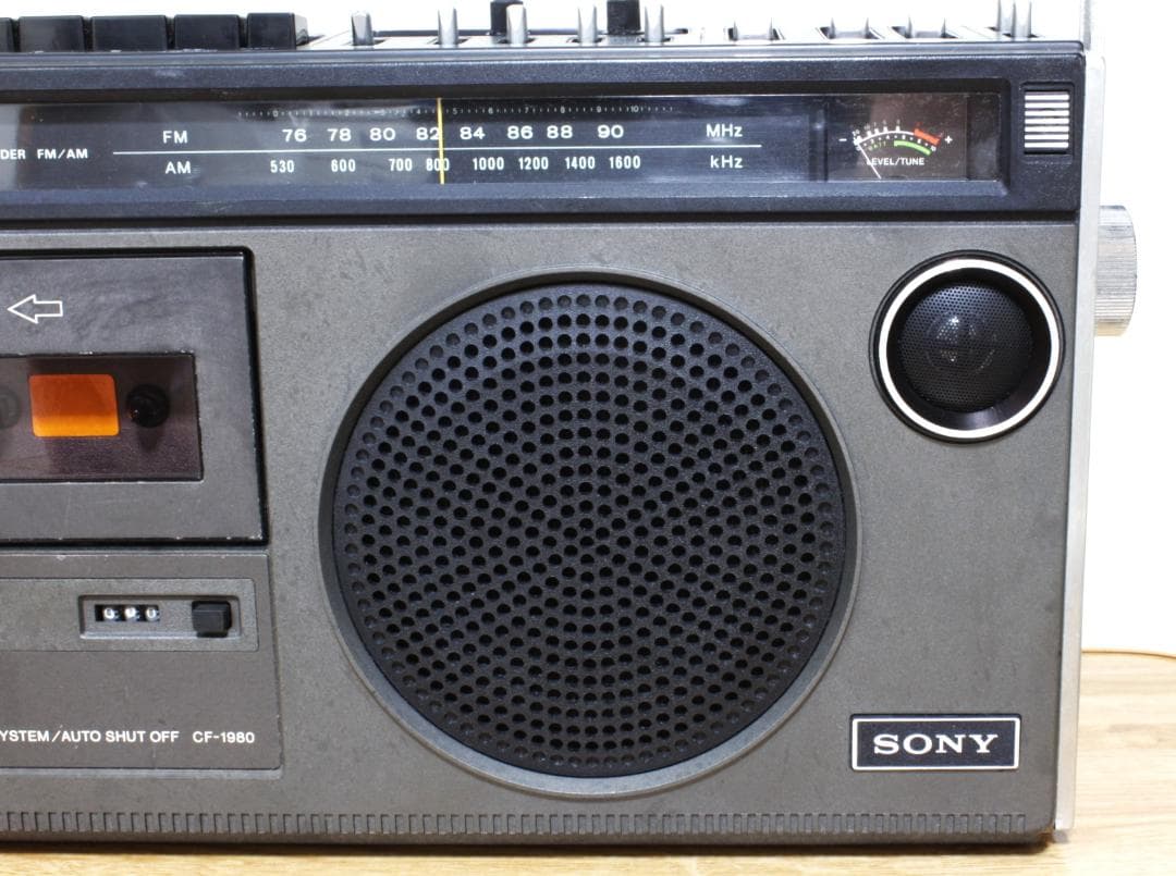 ♪SONY CASSETTE-CORDER FM/AM CF-1980【06】♪