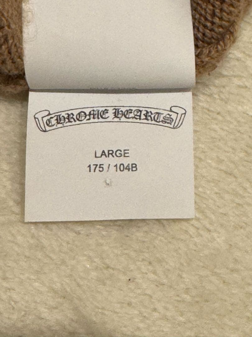 CHROME HEARTS（クロムハーツ）のベージュニットセーター、美品