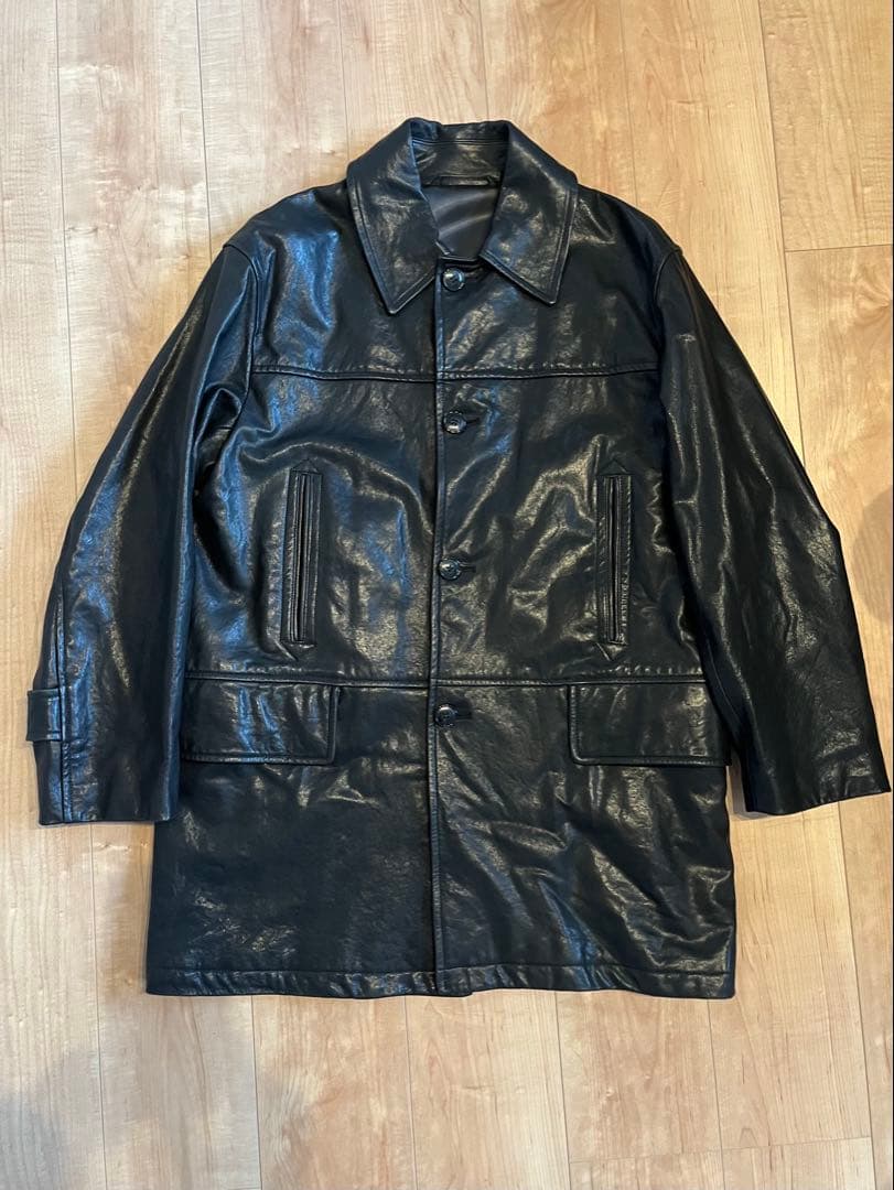 最安値　22AW COMOLI コモリ ラムレザー コート カーコート サイズ1