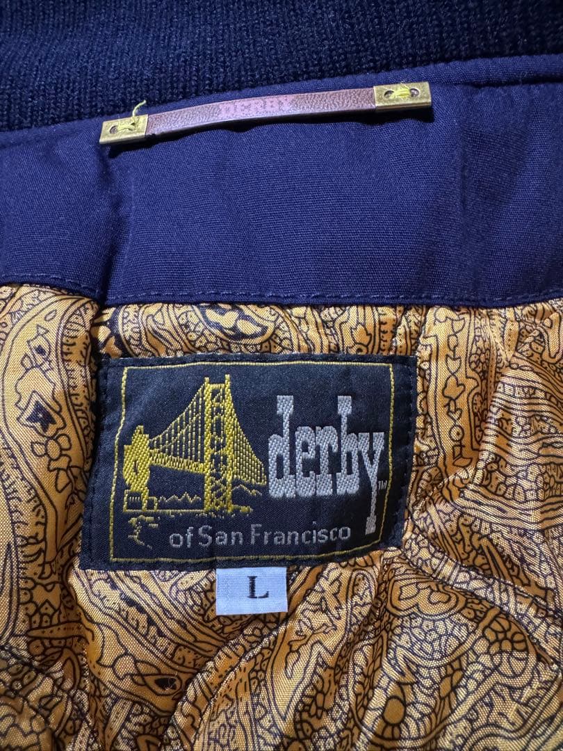 Derby of San Francisco インディゴ×ゴールド 超美品 L