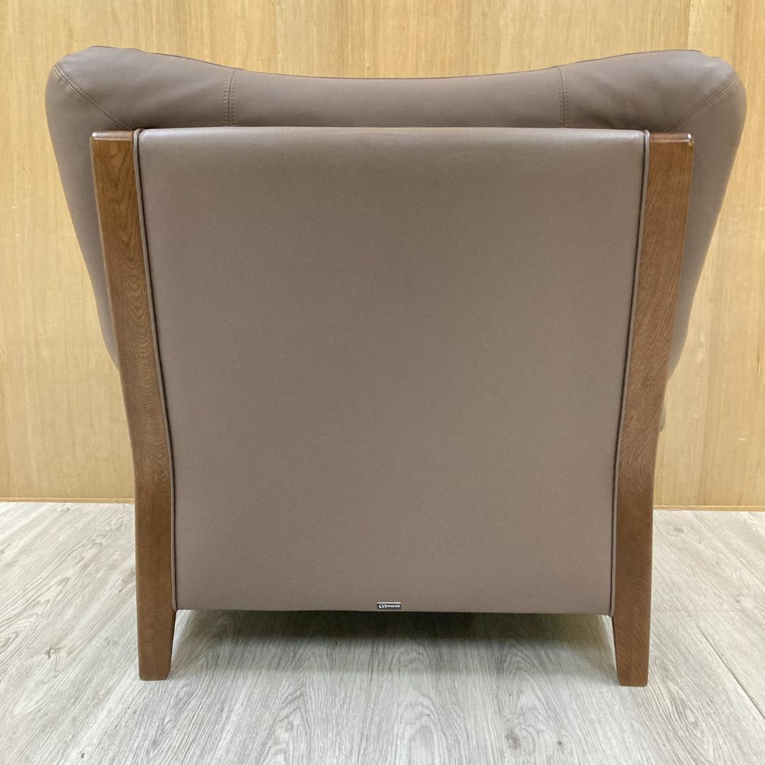 【マルニ】本革　1人掛けソファ　1Ｐソファ 　シングルソファ