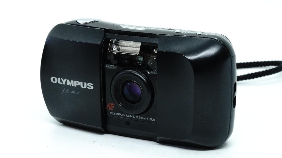 【T2351】 OLYMPUS μ ブラック ② オリンパス ミュー