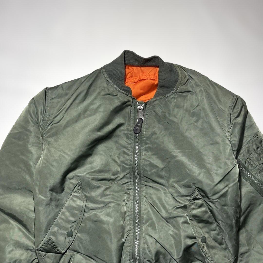 alpha ma-1 フライトジャケット　usa製　medium オリーブ