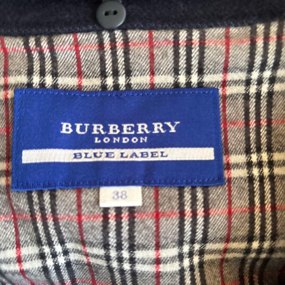 日本製★バーバリーブルーレーベル★ウールライダース　ノバチェック　サイズ38