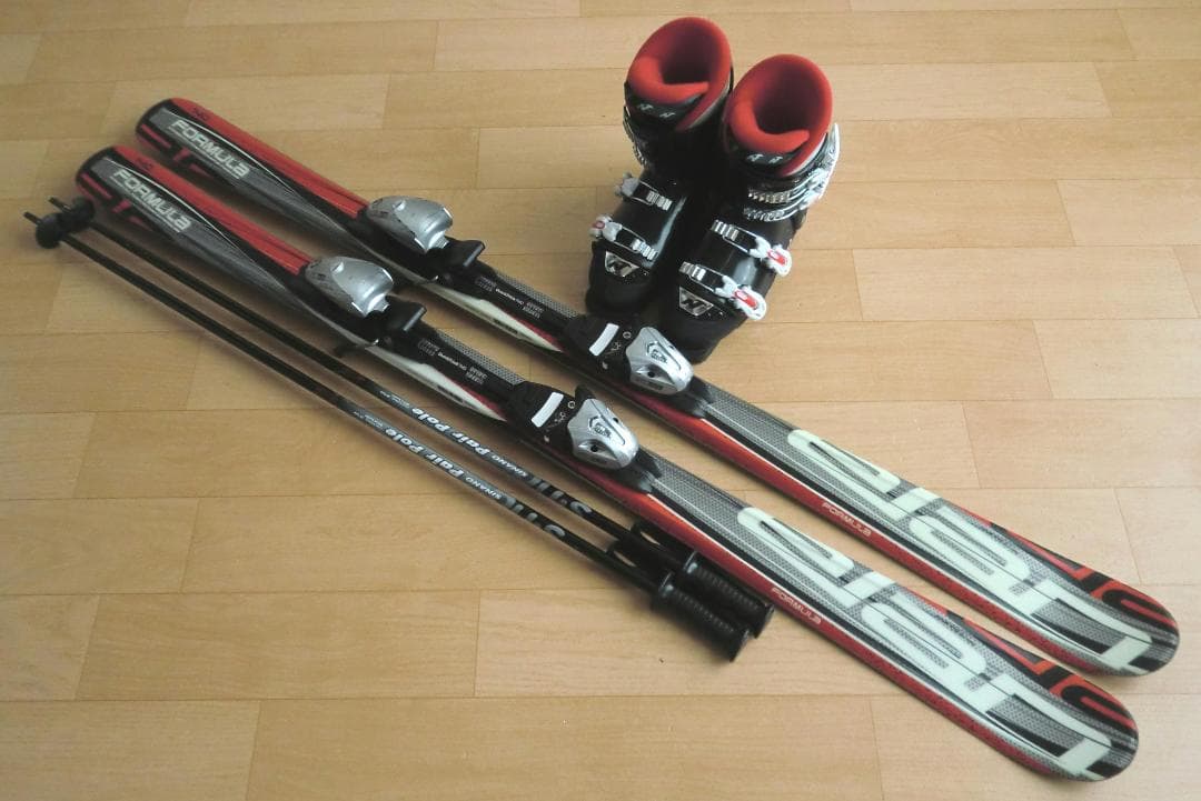 ■■1月限定■送料無料■ジュニア用スキーセット■板140靴24.5■WAX済■■