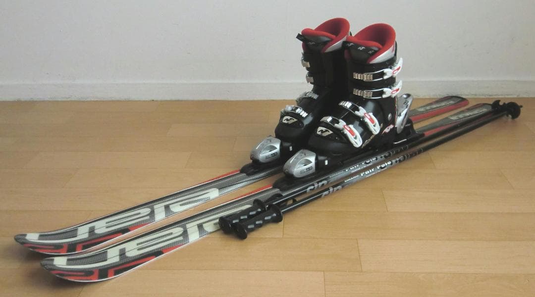 ■■1月限定■送料無料■ジュニア用スキーセット■板140靴24.5■WAX済■■