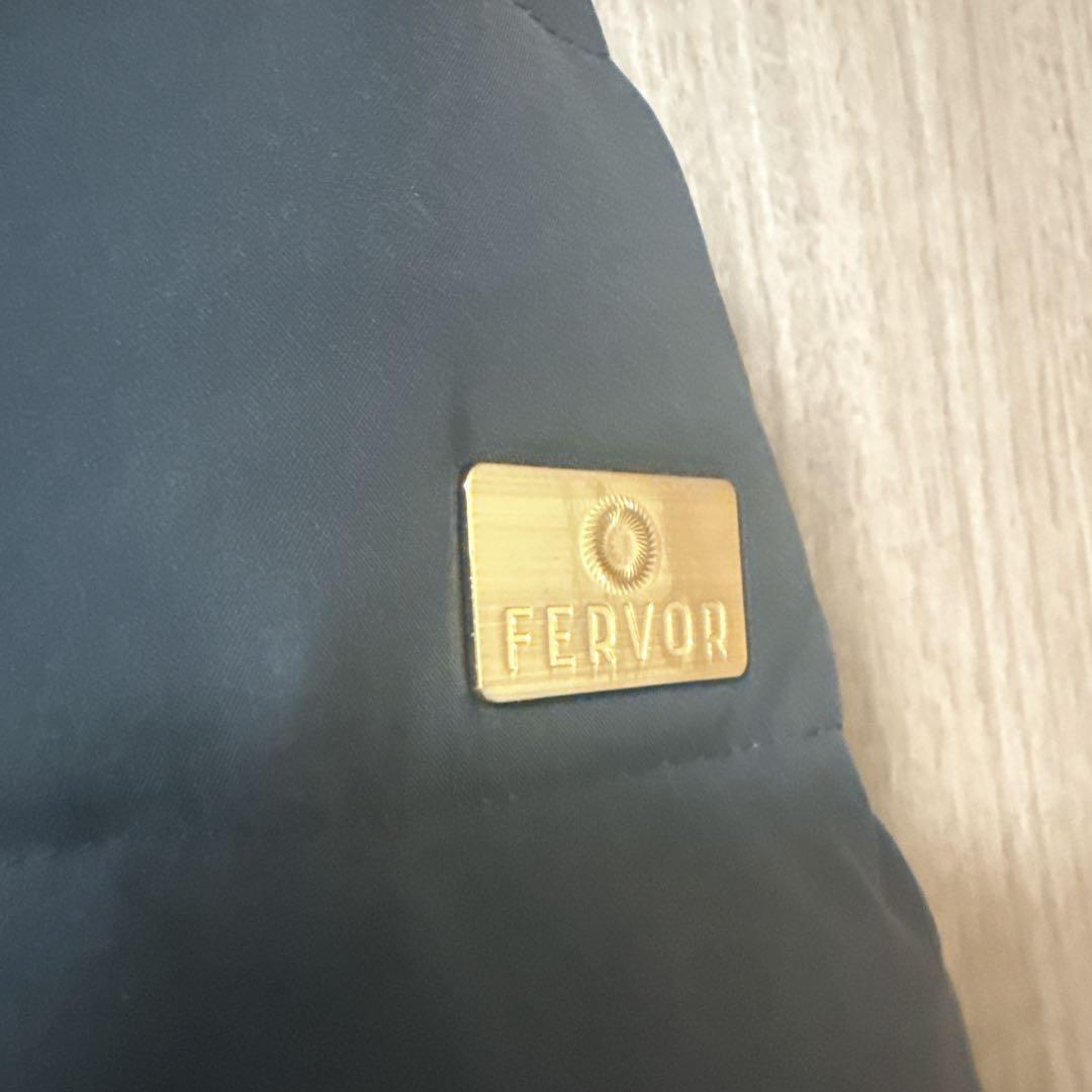 匿名配送 サイズ38 FERVOR ロング ダウンジャケット ブラック 黒