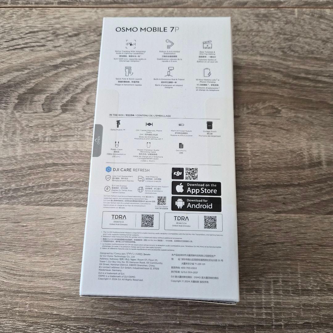 即日発送　DJI Osmo Mobile 7P スマートフォン用ジンバル