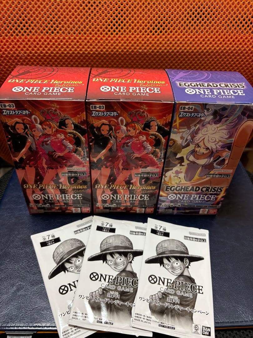 ワンピースカード　ヒロインズエディション、エッグヘッド 3BOX テープ付き