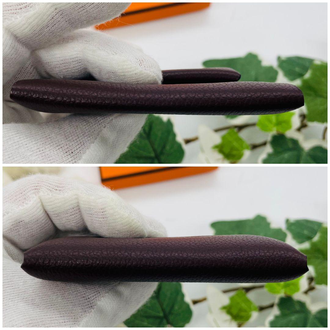 エルメス バスティア　Y刻印 ケース ブラウン レザー　エバーカラー