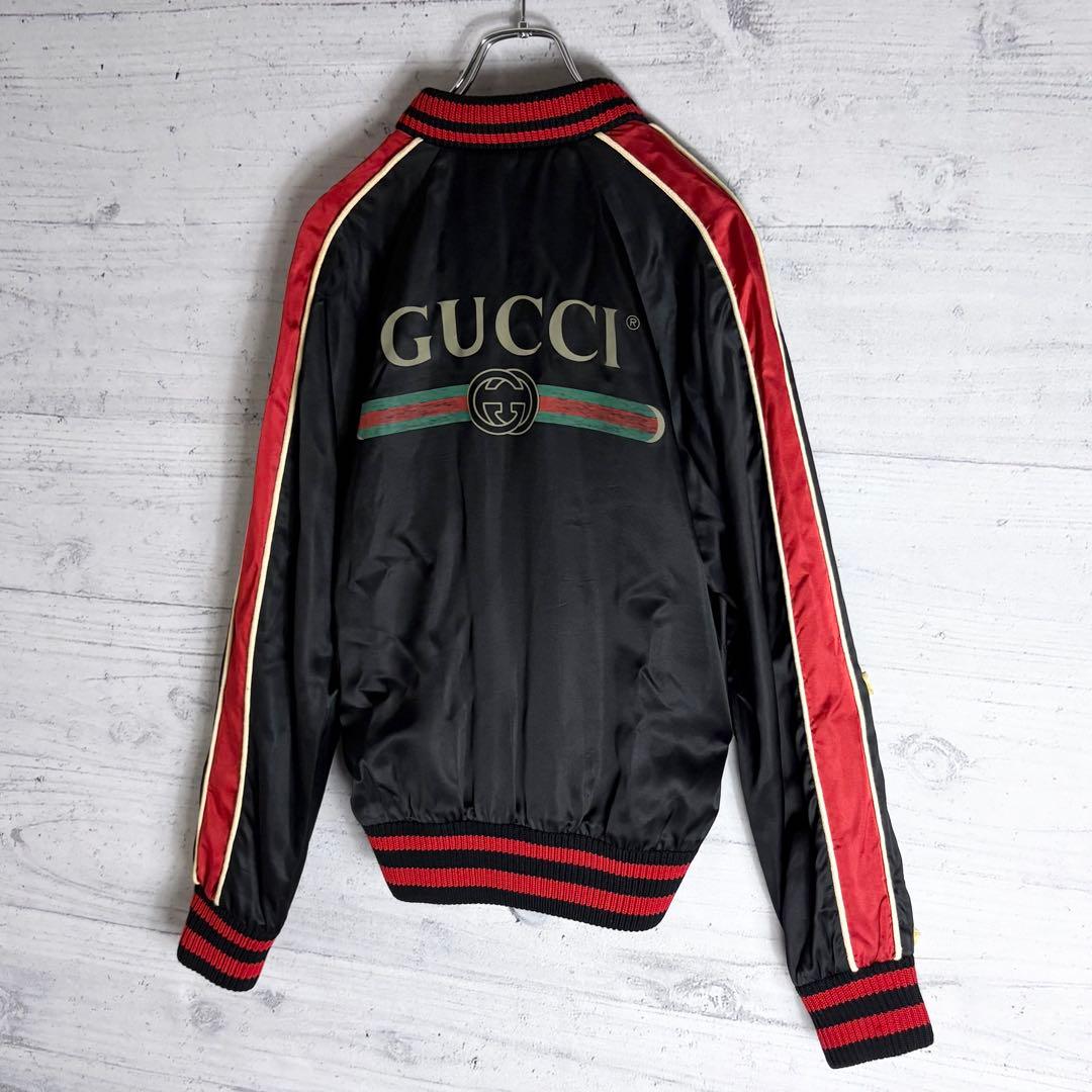 グッチ ボンバージャケットSpiritismo スカジャン シェリー M相当