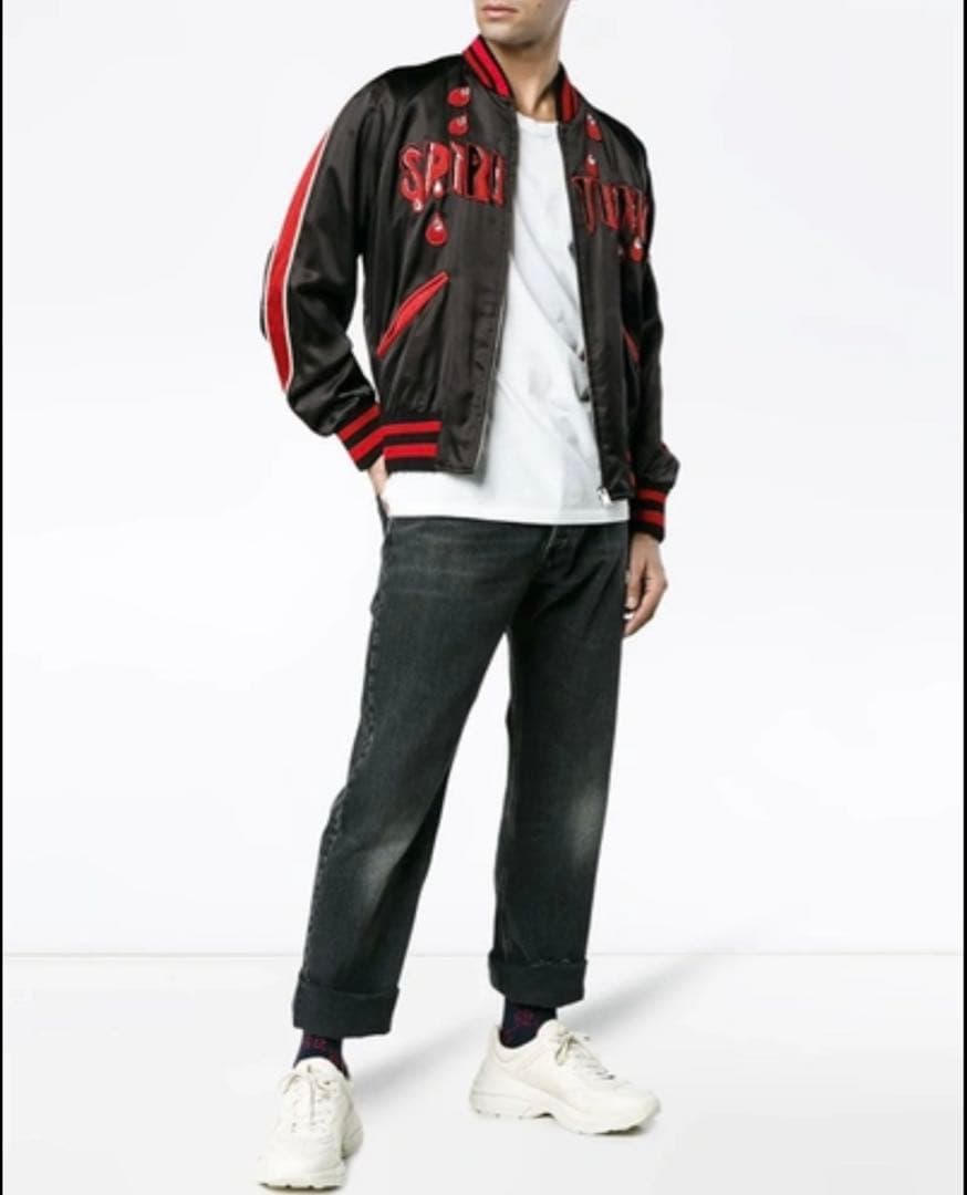 グッチ ボンバージャケットSpiritismo スカジャン シェリー M相当