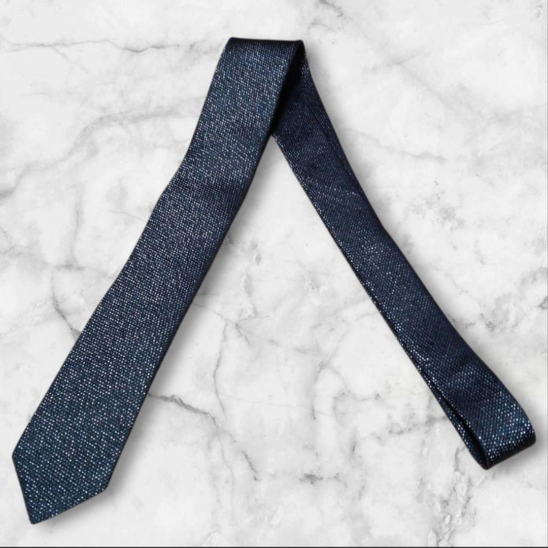 【美品】Paul Smith ポールスミス ネクタイ ラメ ブラック 日本製