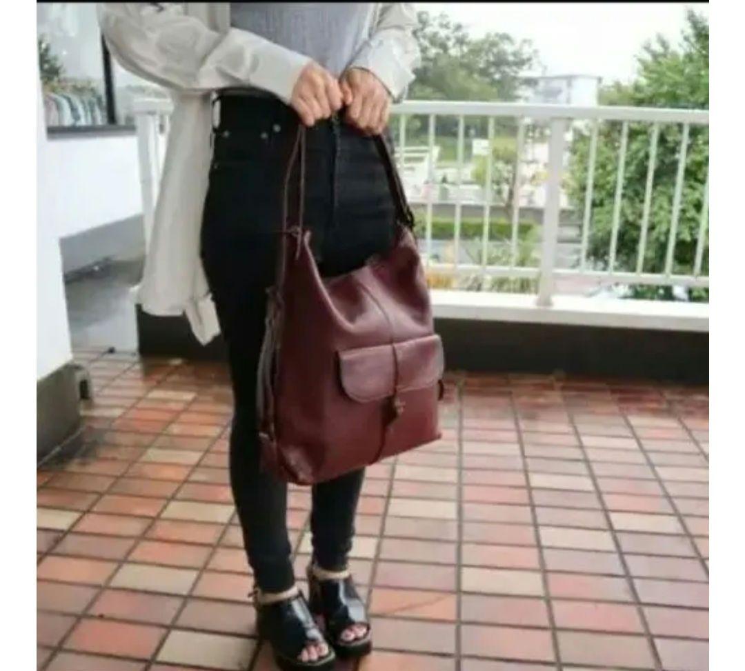 genten リュック ショルダーバッグ 3way 牛革 ミネルヴァ