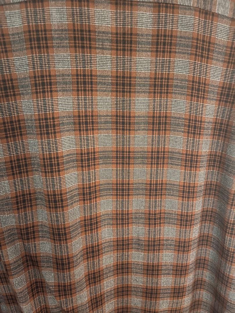 19ss comoli レーヨンオープンカラーチェックシャツ