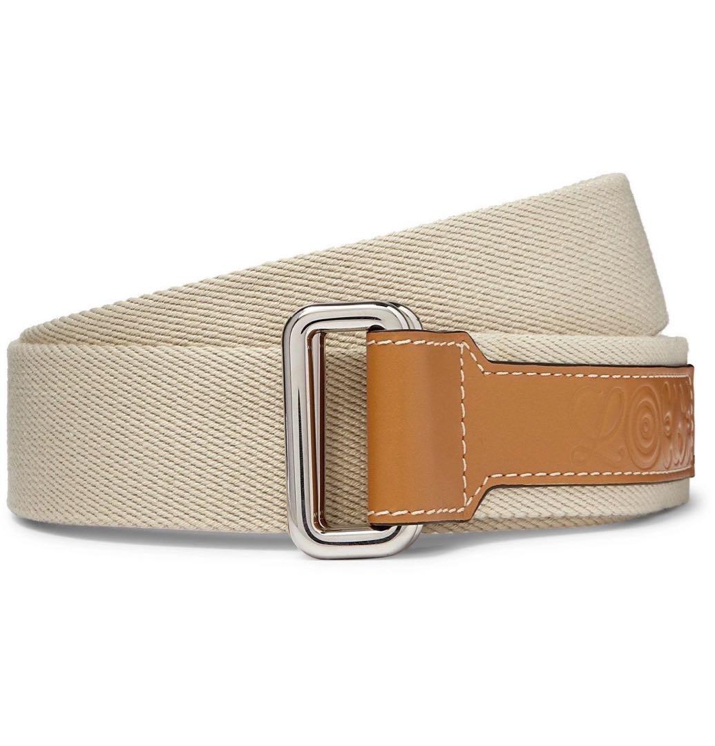 ★【新品】LOEWE Eye Nature ロエベ レザー キャンバスベルト