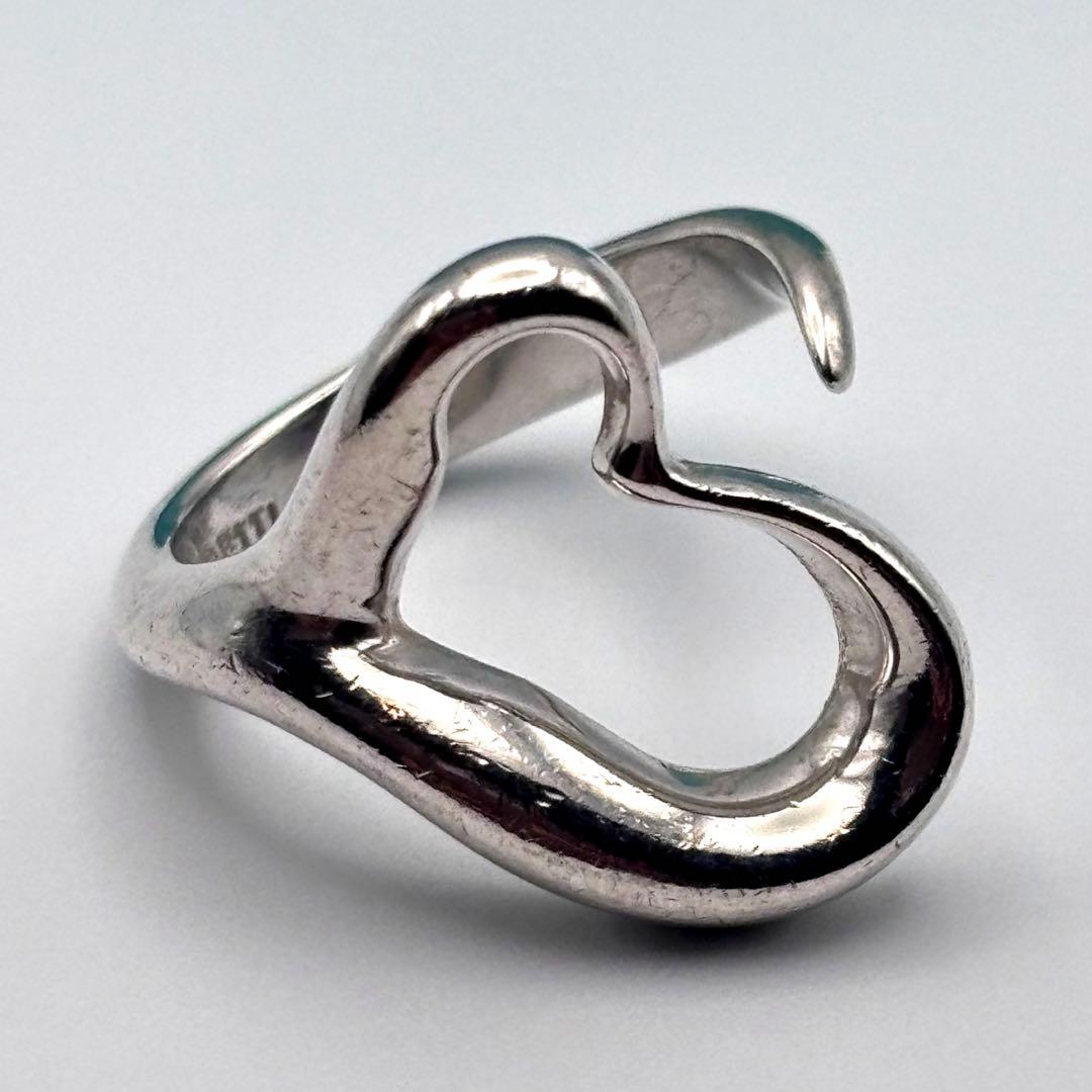 【美品】Tiffany ティファニー　オープンハートリング　シルバー　10.5号