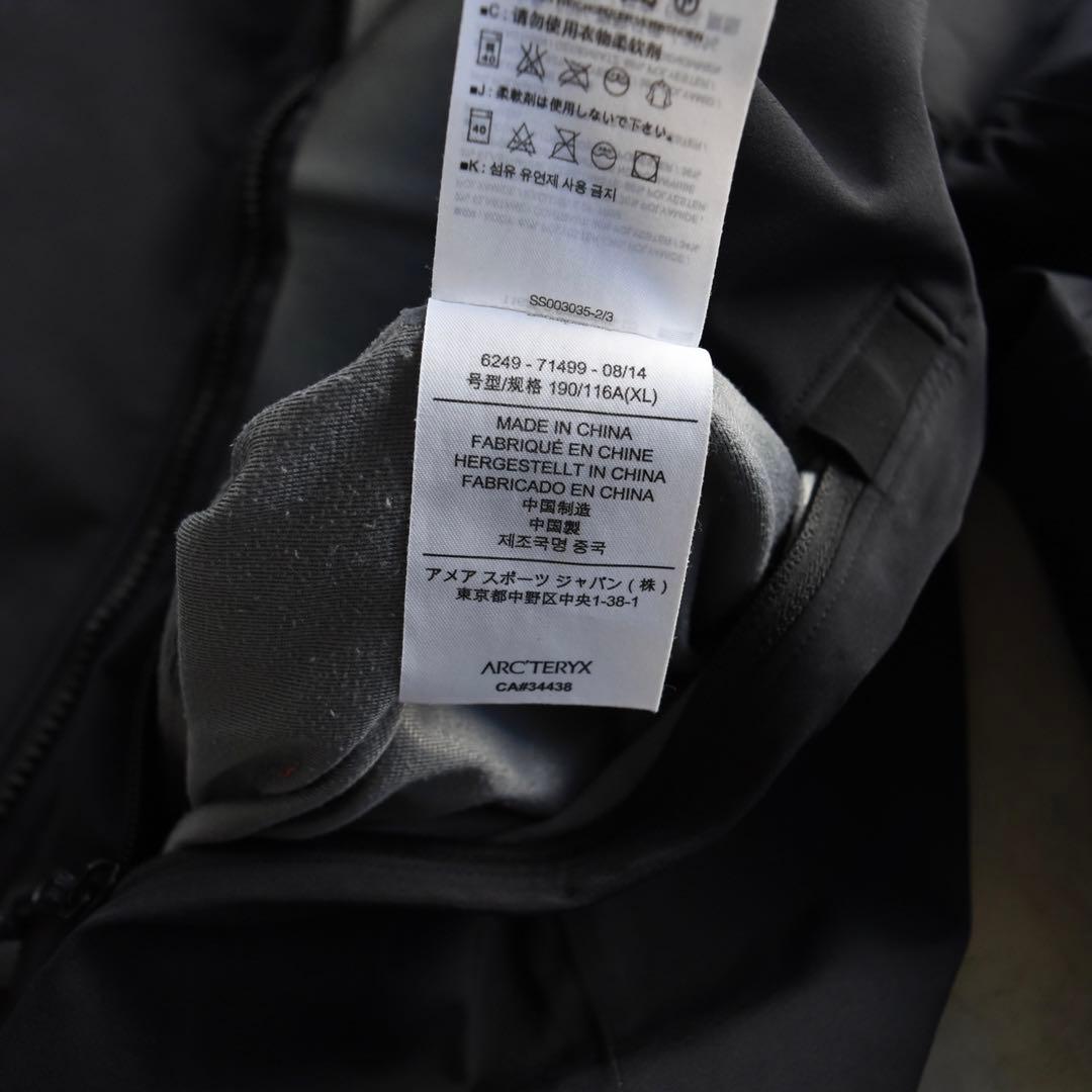 00s アークテリクス SOLANOソラノソフトシェルジャケット黒ブラックXL