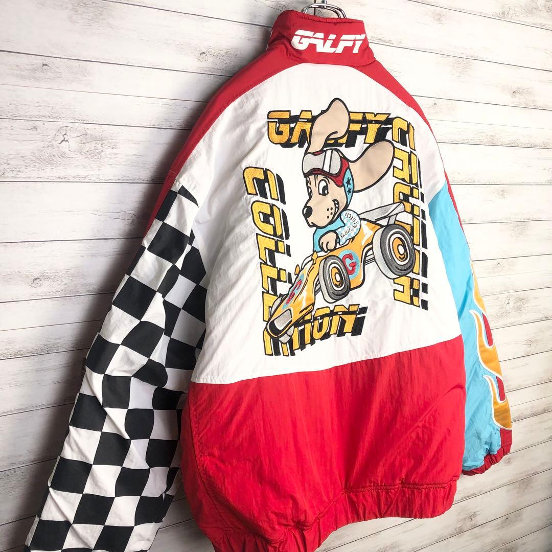新品タグ付き GALFY ガルフィー ジャケット 派手 中綿 ブルゾン 刺繍