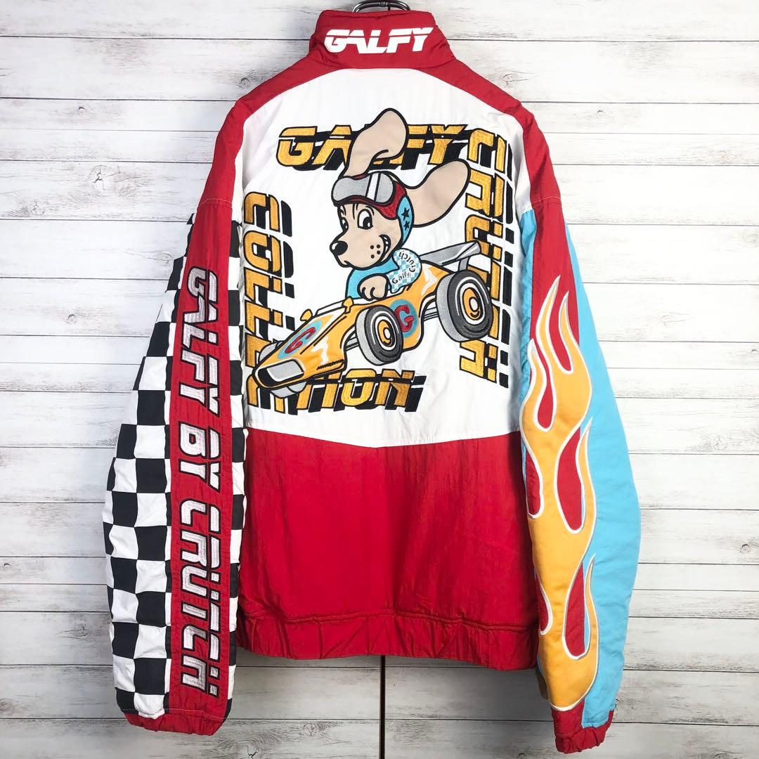 新品タグ付き GALFY ガルフィー ジャケット 派手 中綿 ブルゾン 刺繍