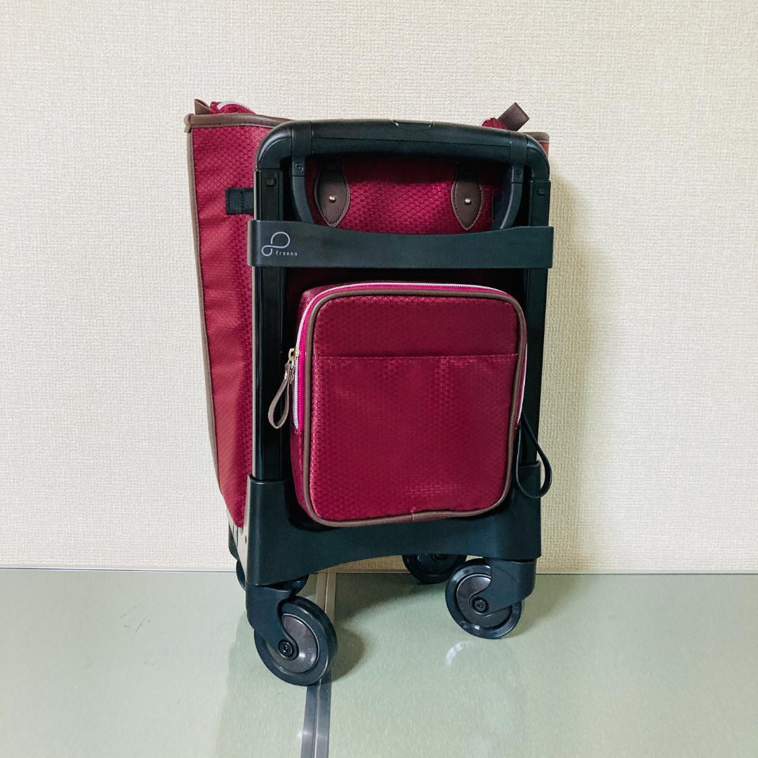 【新品未使用】TacaoF 2WAY歩行補助カート フリーナ102 ワインレッド