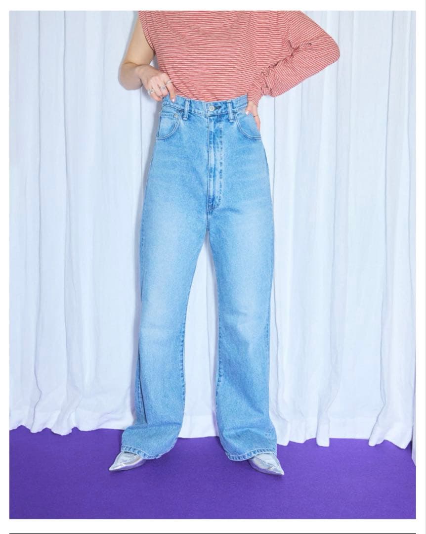 KURO CITYSHOP SUPER HIGH WAIST DENIM パンツ