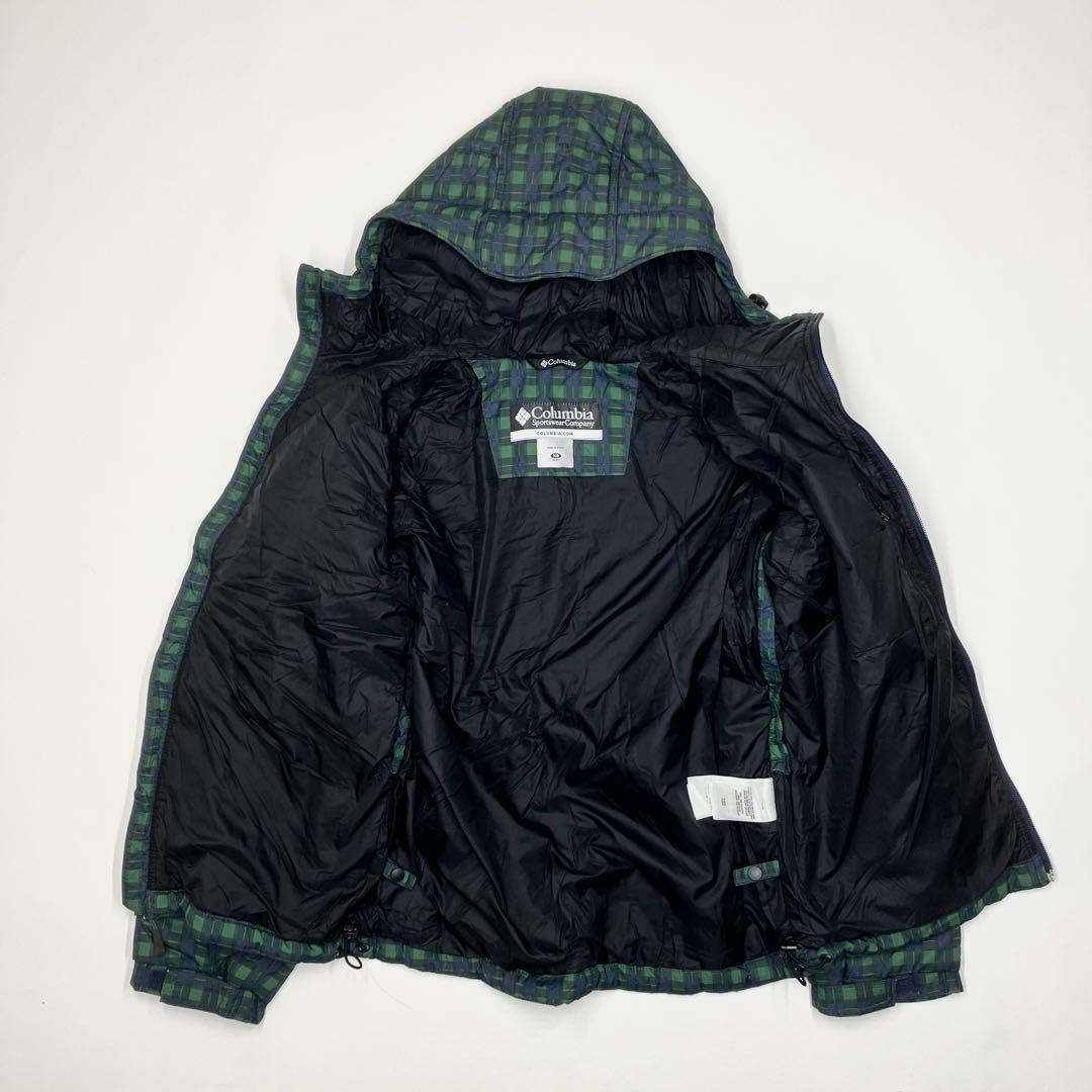 【希少】00s コロンビア パファージャケット ブラックウォッチ 短丈 テック