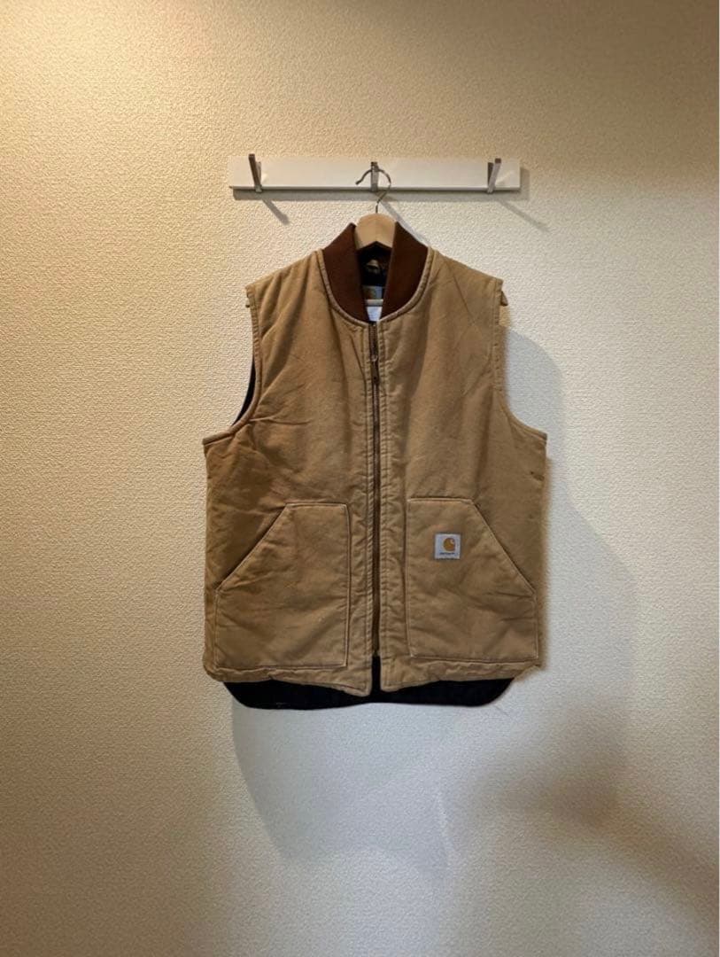 カーハート　USA製　腰ゴム　ダックベスト　ヴィンテージ