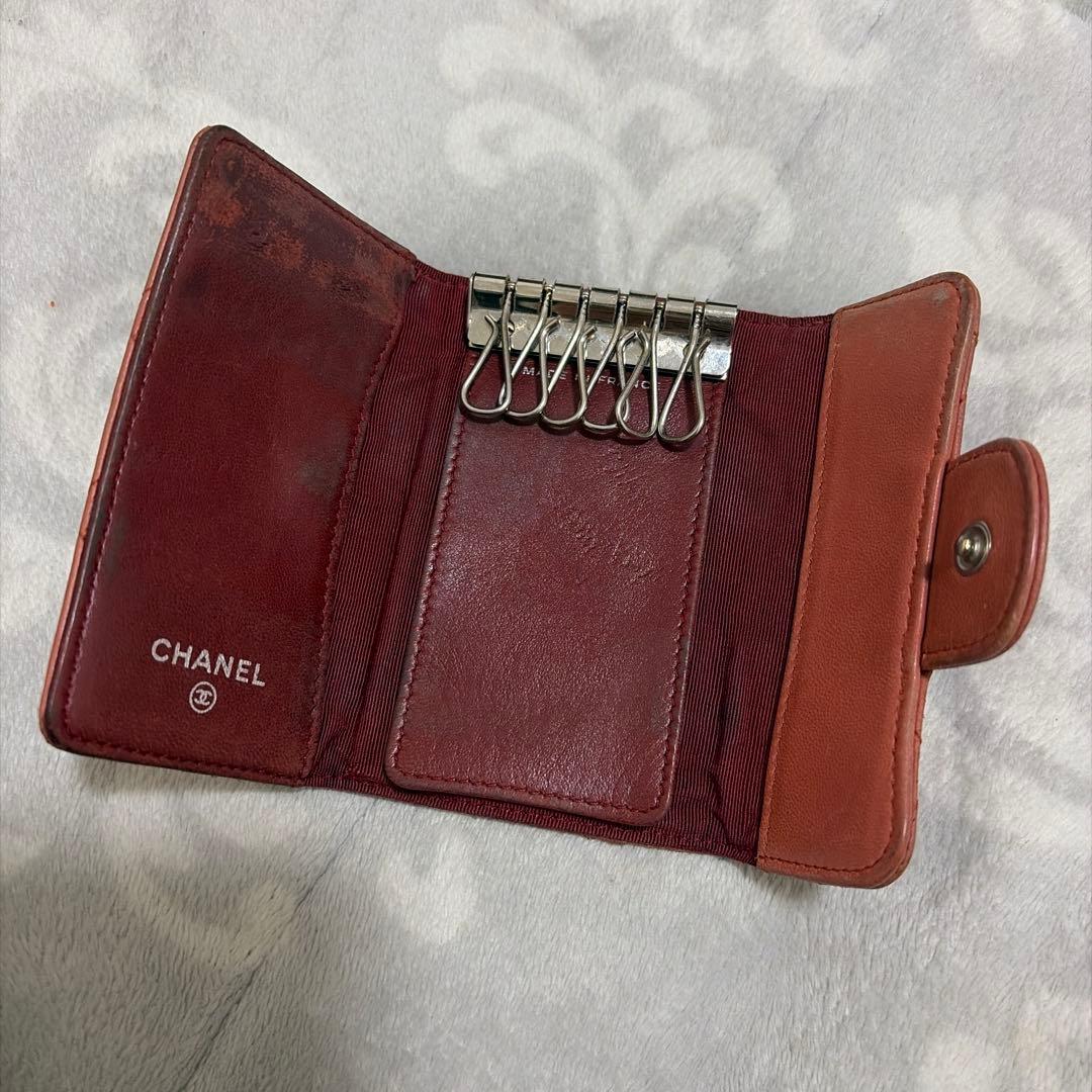 CoCo 志乃 CHANEL キーケース サーモンピンク