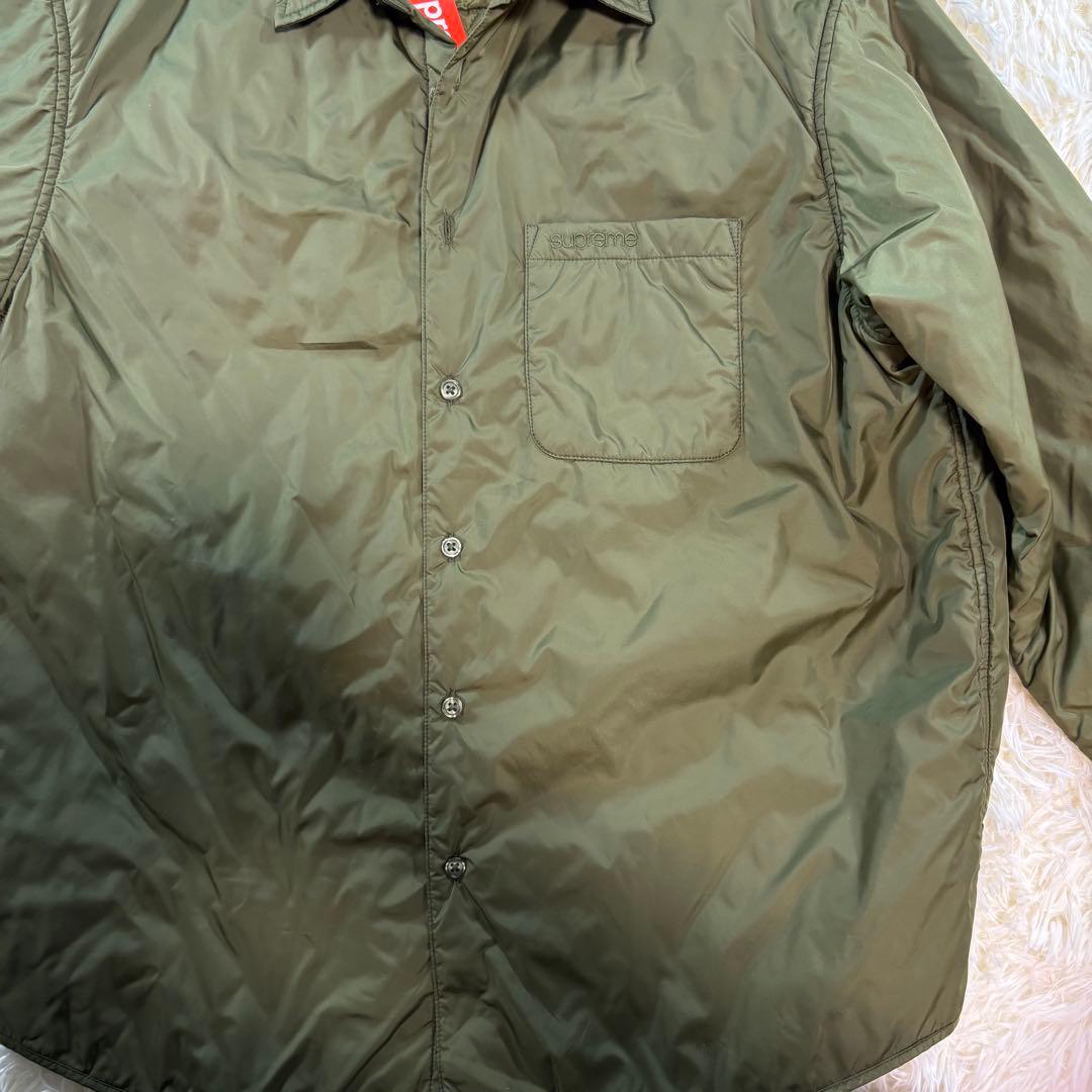 【美品✨】 Supreme Nylon Filled Shirt olive M