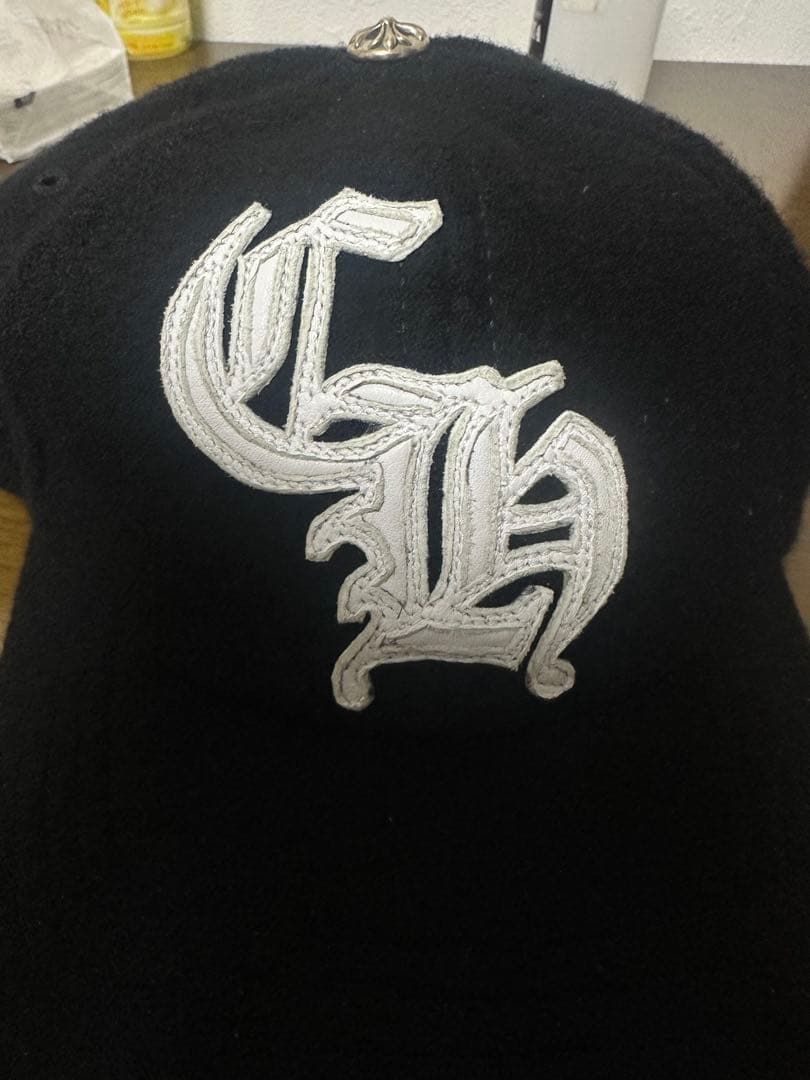CHROME HEARTS／CHロゴ ウールベースボールキャップ ブラック