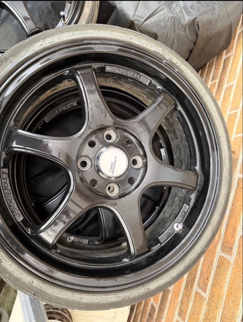 165/40R16 ブラックホイールセット 5スポーク②