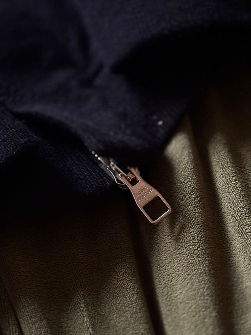 Louis Vuitton レザーエルボーパッチ カシミヤジャケット