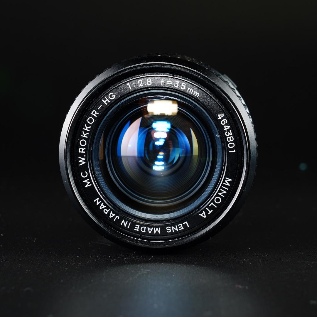 【極美品】 ミノルタ MC W.ROKKOR-HG 35mm F2.8 後 01