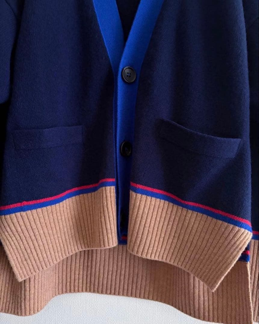 MACPHEE 今季 NZ LAMBS Vネックカーディガン