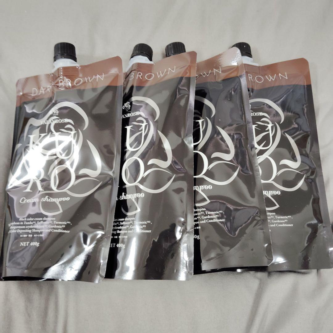 zk8373 バランスローズ KUROシャンプー(ダークブラウン) 400g×4