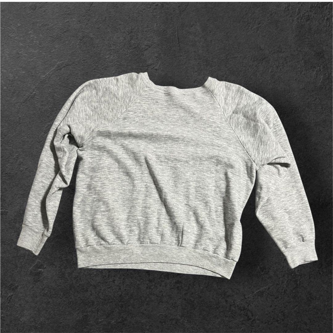 80s USA トリコタグ　2段　ハーバードカレッジ　染み込み　目無しスウェット