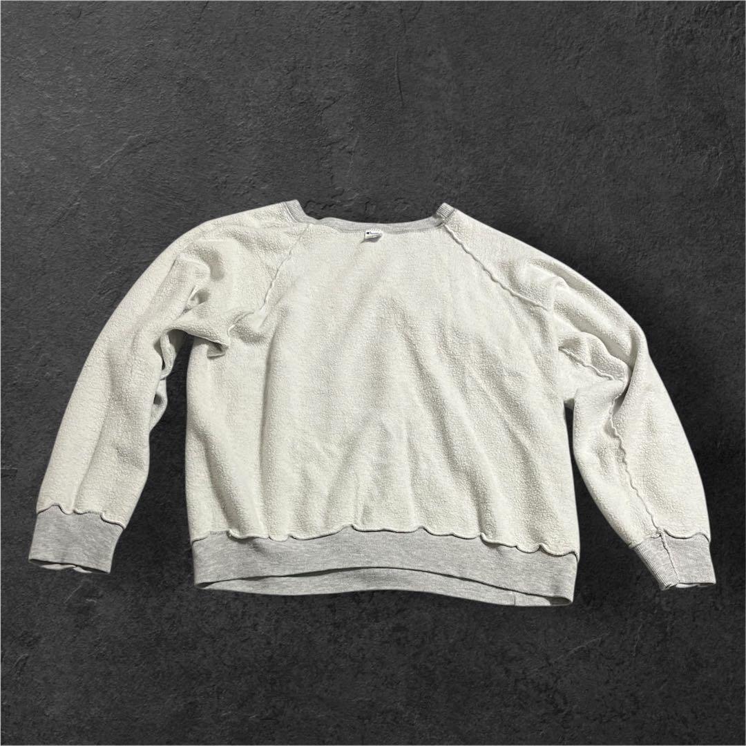 80s USA トリコタグ　2段　ハーバードカレッジ　染み込み　目無しスウェット